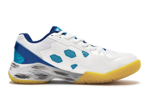YONEX Power Cushion Breathable And Wear resistant Low top Badminton Shoes Unisex Gray White Blue