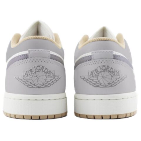 Jordan Air Jordan 1 Abrasion Resistant Height Increasing Low top Vintage Basketball Shoes Unisex Cool Gray