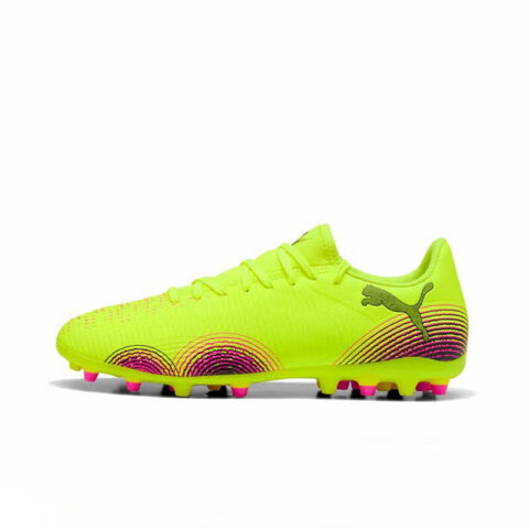 PUMA FUTURE 8 Abrasion Resistant Breathable Soccer Shoes Unisex Yellow
