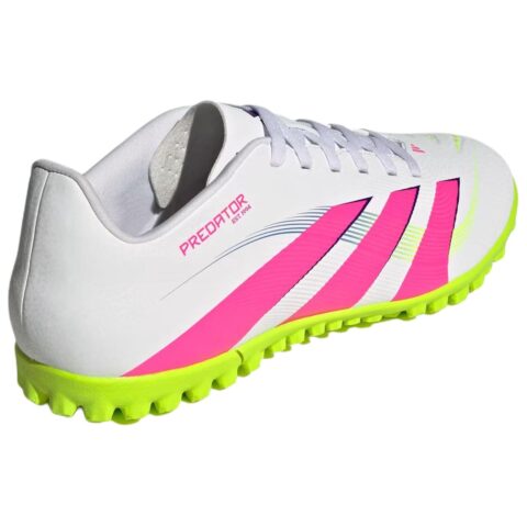 Adidas Predator CLUB TF Turf Fabric Slip Resistant Abrasion Resistant Soccer Shoes Men’s White Pink