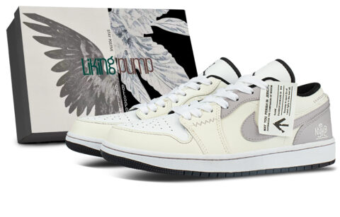 Jordan Air Jordan 1 Synthetic Leather Abrasion Resistant Abrasion Resistant Low top Vintage Basketball Shoes Unisex