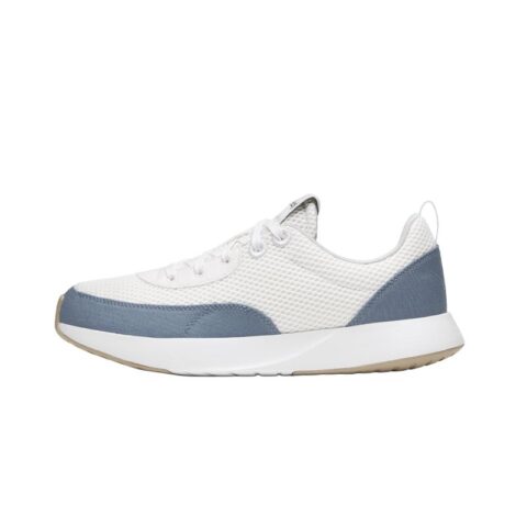 Allbirds Slip Resistant Abrasion Resistant Low top Casual City Commuting Running Shoes Men's White Blue
