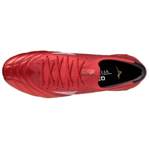 Mizuno Morelia Neo 4 Comfortable And Trendy Abrasion Resistant Soccer Shoes Unisex Red
