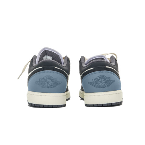 Jordan Air Jordan 1 Abrasion Resistant Abrasion Resistant Low top Vintage Basketball Shoes Unisex Black Blue