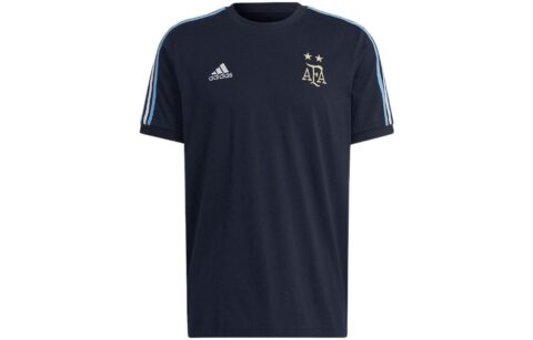 Adidas Argentina Soccer Jerseys Men's Black Thin Straight Fit
