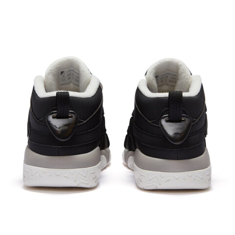FILA FUSION BUSTER Puffy Shoes Abrasion Resistant Mid top Vintage Basketball Shoes Women’s Black White