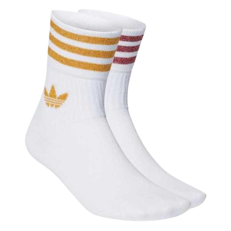 Adidas Originals Trefoil Collection Crew Socks Women’s 2 Pack White