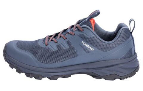 TOREAD Slip Resistant, Abrasion Resistant, Breathable Coverage Low top Hiking Shoes Men's Blue