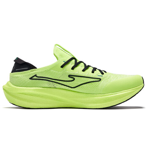 Erke Dust 3.0 Cushioning Rebound Low top Running Shoes Men’s Fluorescent Glossy Finish Green Jet Black