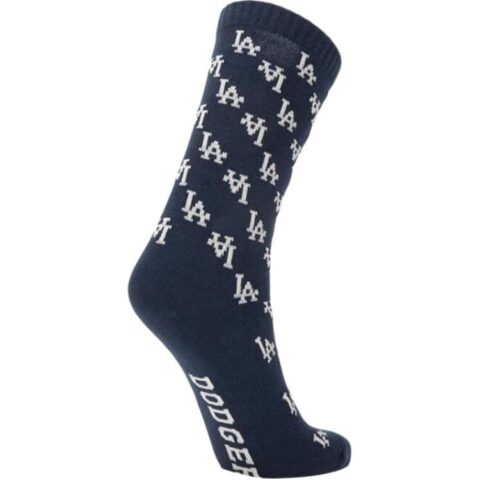 MLB Los Angeles Dodgers Crew Socks Unisex 1 Pack Dark Marine Blue