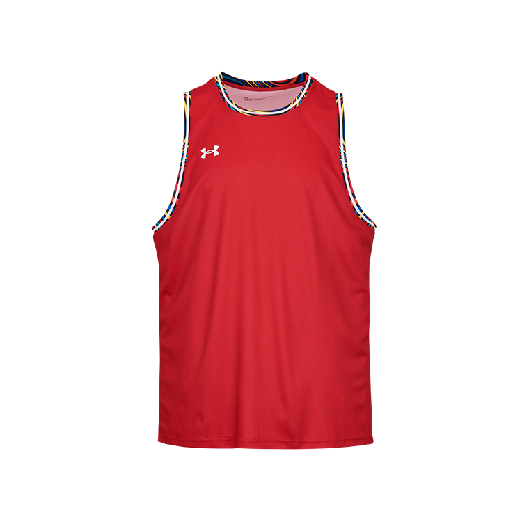 Under Armour Basketball Jersey Men’s Red/Colored Edge