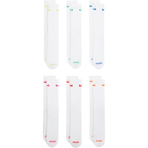 Nike Mid Calf Socks Unisex 6 Pack