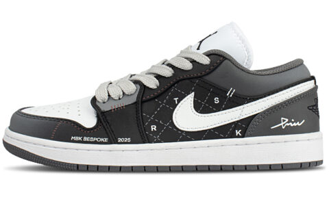 Jordan Air Jordan 1 Low top Vintage Basketball Shoes Unisex Black
