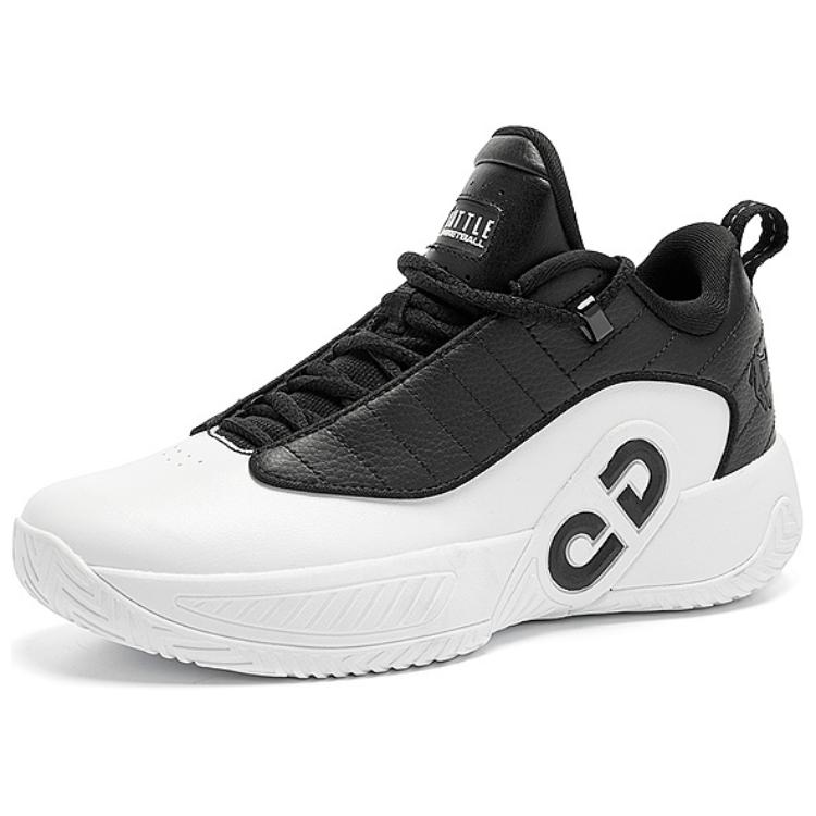 QIAODAN Slip Resistant Abrasion Resistant Low top Basketball Shoes Women’s White Black