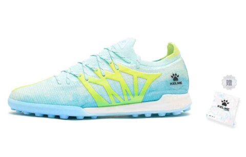 KELME Lightning 3.0 TF Turf Slip Resistant Abrasion Resistant Soccer Shoes Men’s Light Aqua Green