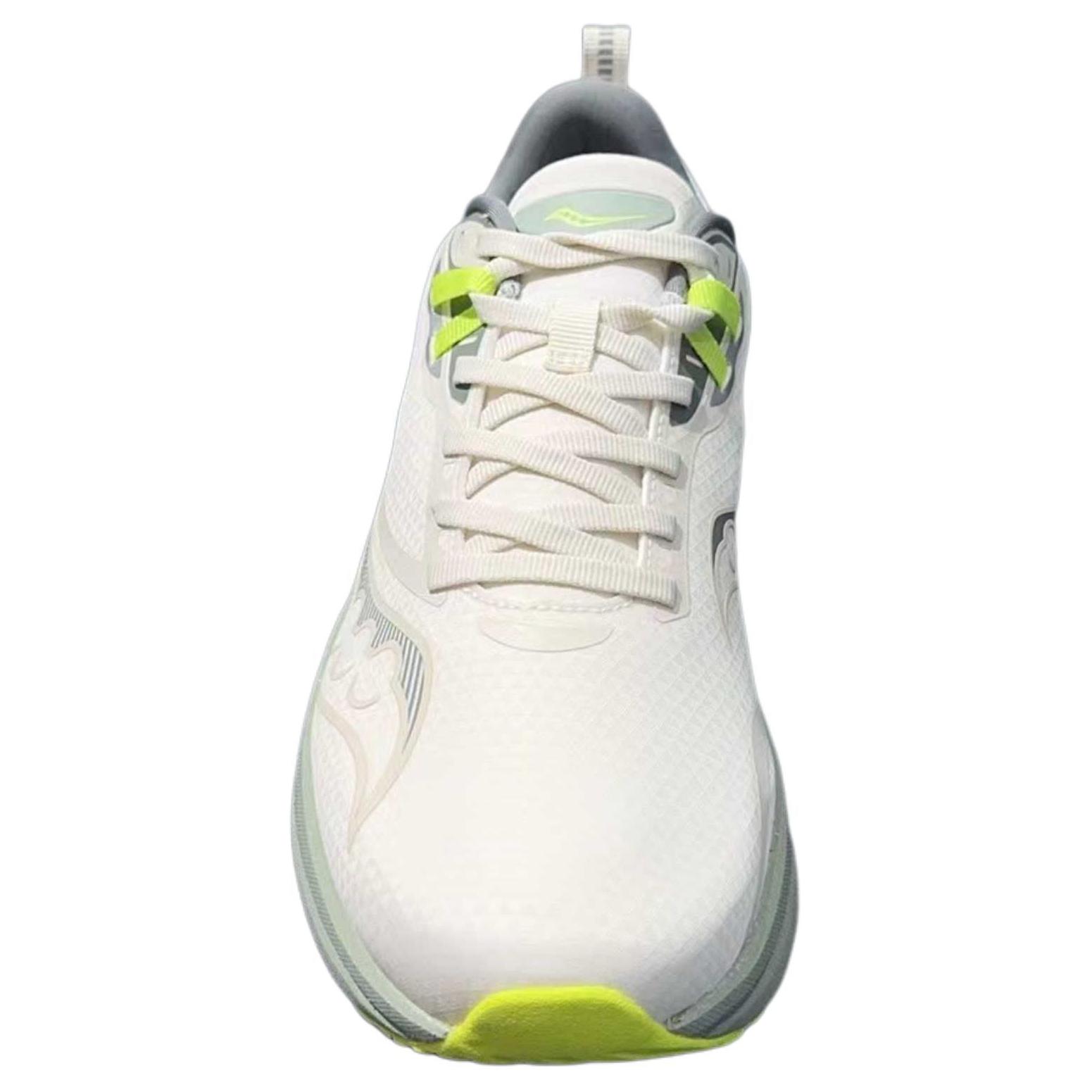Saucony Tide Slip Resistant Abrasion Resistant Low top Running Shoes Men’s White Green