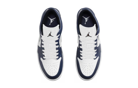Jordan Air Jordan 1 Abrasion Resistant Abrasion Resistant Low top Skateboard Shoes Unisex White Blue