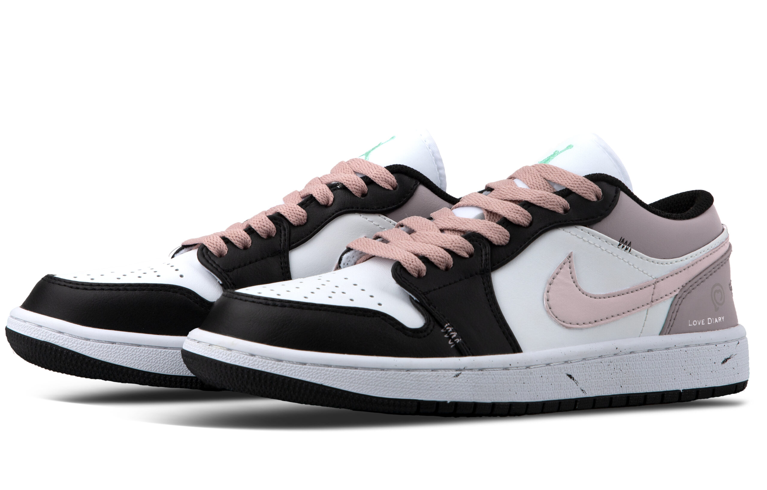 Jordan Air Jordan 1 Low top Vintage Basketball Shoes Unisex Rose Red