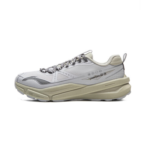 Li Ning Outdoor CF Tracing Cushioning Balance Rebound Low top Hiking Shoes Unisex Moon Gray