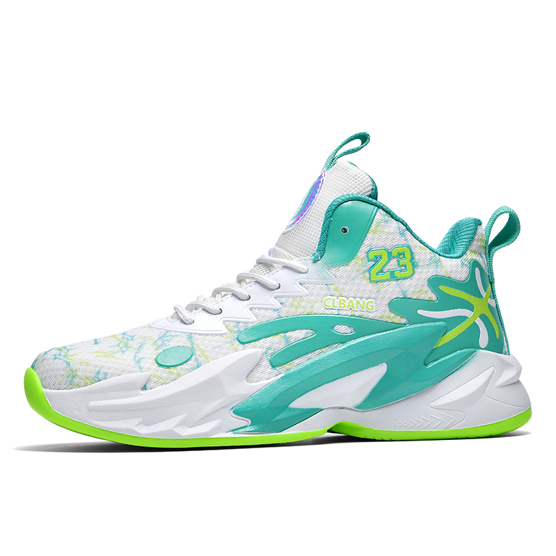 HEIWEILU Cushioning Abrasion Resistant Breathable Cushioning Abrasion Resistant Breathable Mid top Basketball Shoes