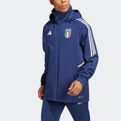 Adidas PerformanceItaly CONDIVO 22 RAIN JACKET Soccer Jersey Men’s Dark Blue