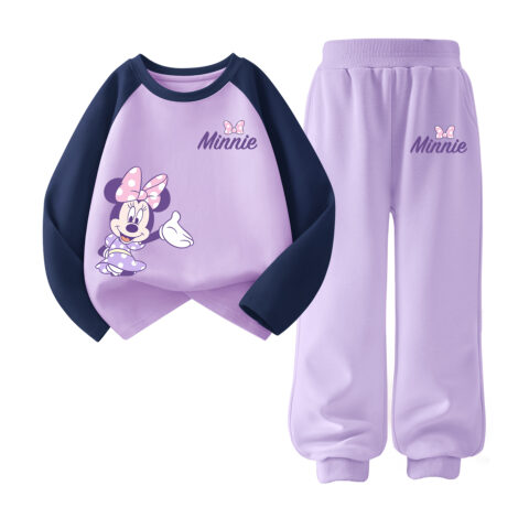 Disney Kids Casual Sportswear Crew Neck Moderate
