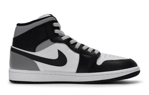 Jordan Air Jordan 1 MID 811 Manufacturing, Cement Smoke Gray, Special Shoe Box Abrasion Resistant Breathable Mid top
