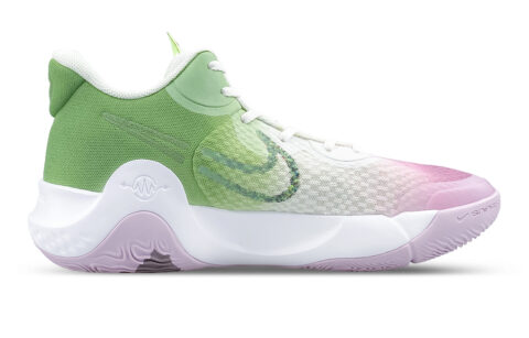 Nike KD Trey 5 IX Mid top Vintage Basketball Shoes Unisex Green Purple White