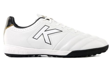 KELME TF Turf Slip Resistant Abrasion Resistant Slip Resistant Abrasion Resistant Soccer Shoes Men’s White Black