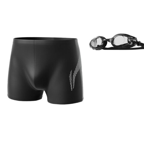 Li Ning Swimming Equipment Sets Seaside Beach Men’s Black