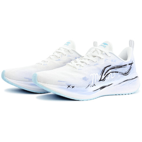 Li Ning Wuyue Cushioning Breathable Low top Casual Running Shoes Men’s Blue Purple
