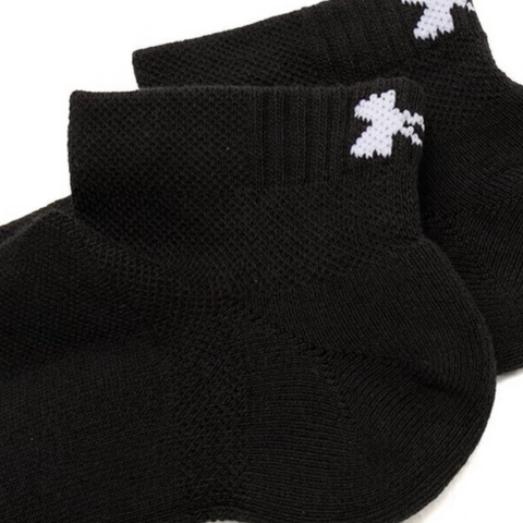 Under Armour Ankle Socks Unisex 3 Pack Black