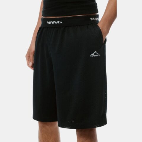 Alexander Wang logo-print track shorts