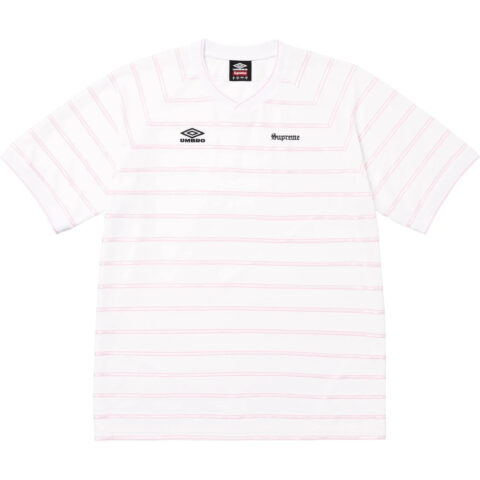 Supreme x Umbro® striped «SS 25 — » soccer jersey