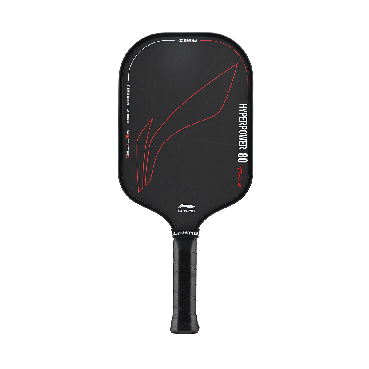 Li Ning HYPERPOWER 80F Pickleball Paddles Carbon Fiber PP Honeycomb Core+Twist Lock Ball Unisex 419*189*16mm