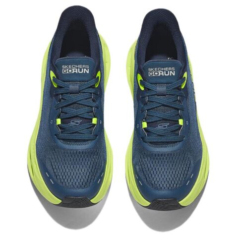 Skechers MEN’S GO Cushioning Support Lightweight Low top Running Shoes Men’s Blue Green