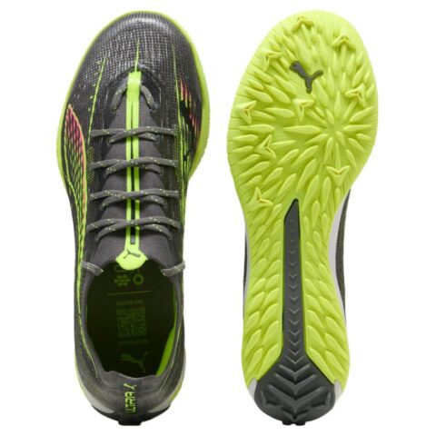 PUMA Ultra 5 Pro Soccer Shoes Unisex Silver Yellow