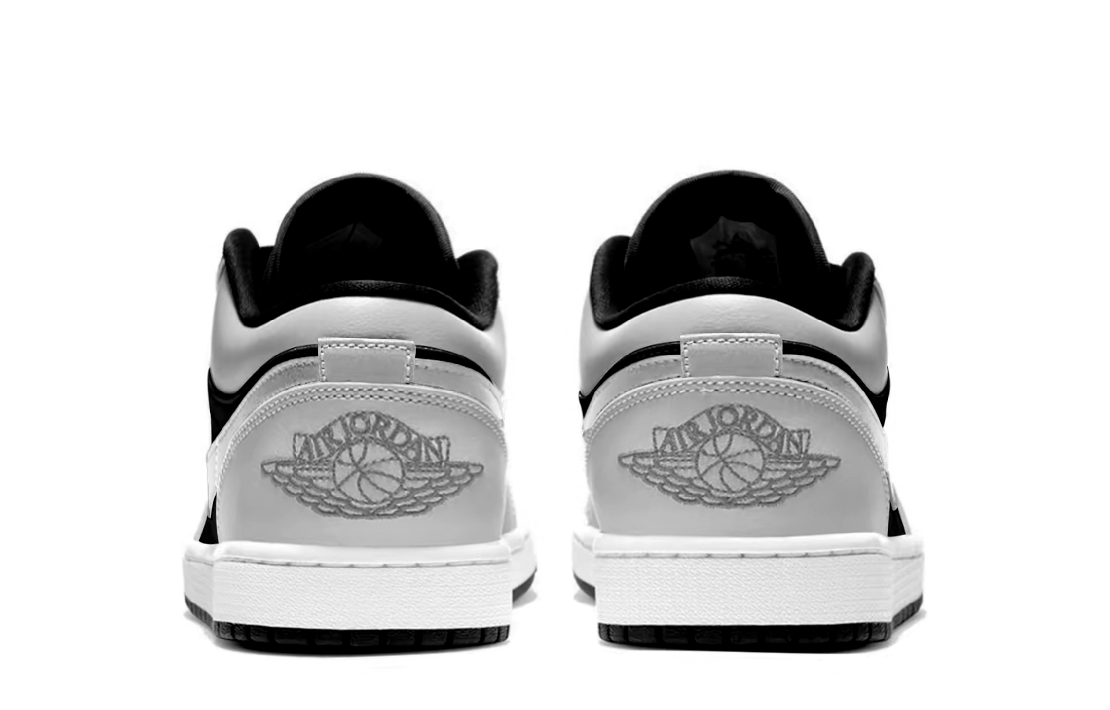 Jordan Air Jordan 1 Lightweight Low top Vintage Basketball Shoes Unisex Shadow Gray