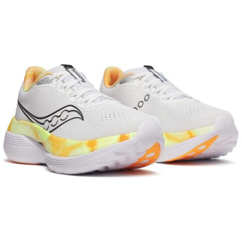Saucony Endorphin Trainer White Black Yellow Orange