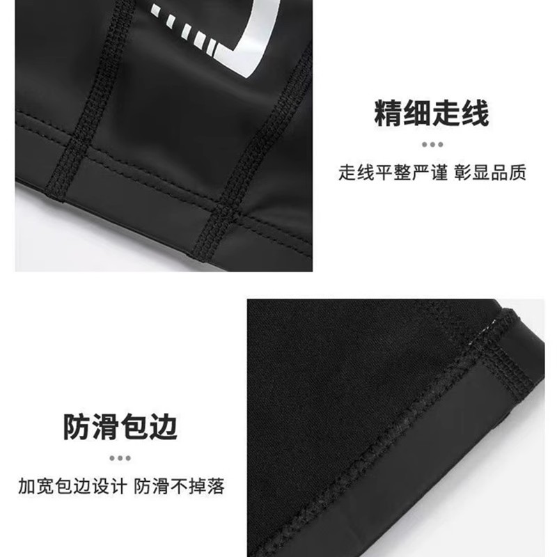 Li Ning Swimming Caps Pu Outdoor Swimming Pool Swim Unisex Black