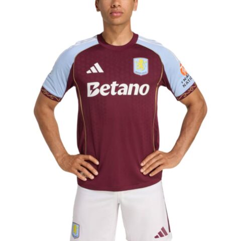 Adidas Free Shipping With AdiClub Aston Villa Fc 25/26 Home Authentic Jersey