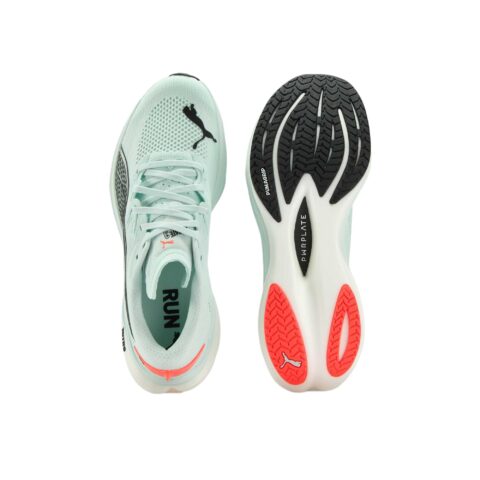 PUMA Deviate NITRO 3 Low top Running Shoes Men’s Ice Blue Bright Red