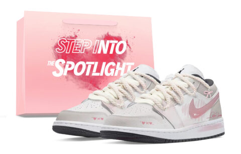 Jordan Air Jordan 1 Slip Resistant Abrasion Resistant Low top Vintage Basketball Shoes Unisex White