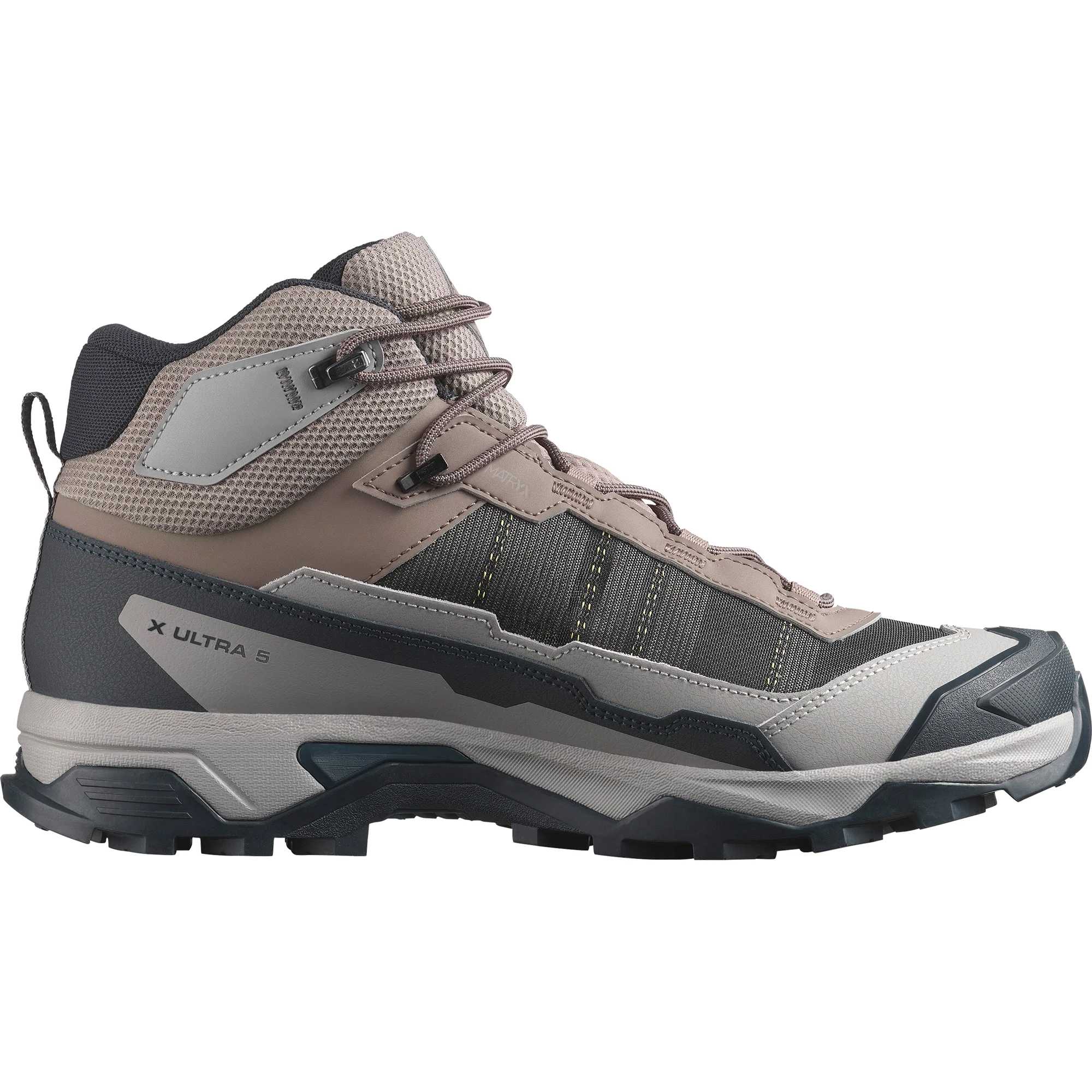 SALOMON X ULTRA 5 Fabric Cushioning Waterproof And Breathable Support Lightweight Rebound Mid top