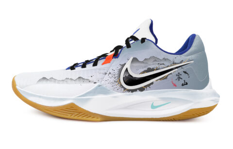 Nike Precision 6 Cold Mountain Black Box Fabric Slip Resistant Abrasion Resistant Low top Basketball Shoes Men’s Blue