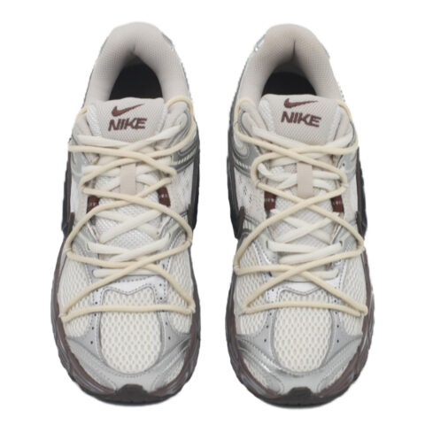 Nike V5 RNR Mesh Cushioning, Wear Resistant Low top Casual Running Shoes Unisex Beige Silver Brown