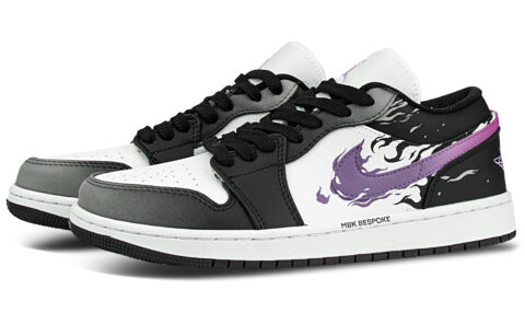 Jordan Air Jordan 1 Synthetic Leather Abrasion Resistant Abrasion Resistant Low top Vintage Basketball Shoes Unisex