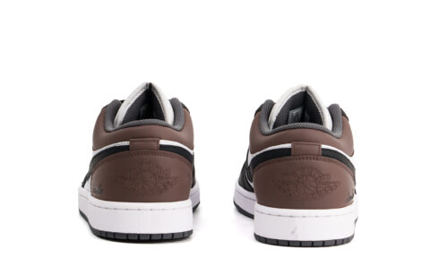 Jordan Air Jordan 1 Cushioning, Wear Resistant Low top Vintage Basketball Shoes Unisex Mocha