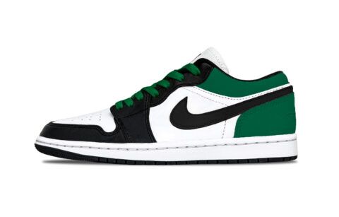 Jordan Air Jordan 1 Green Toes Abrasion Resistant Abrasion Resistant Low top Vintage Basketball Shoes Unisex Jasper