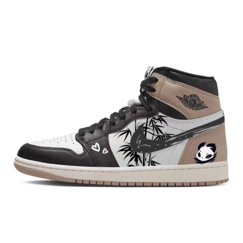 Jordan Air Jordan 1 Vintage Basketball Shoes Women’s High Top Brown/Black